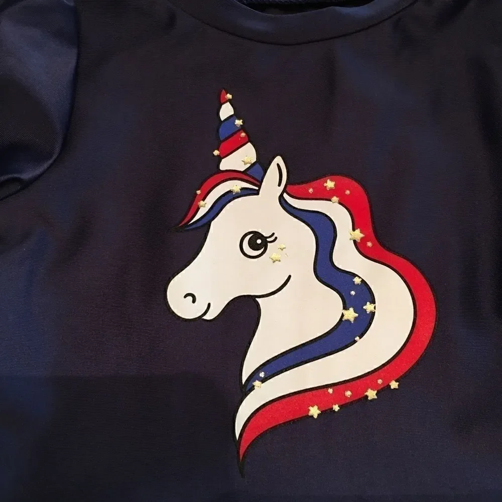 NWT Cat & Jack 12M  girls swimming suit Unicorn